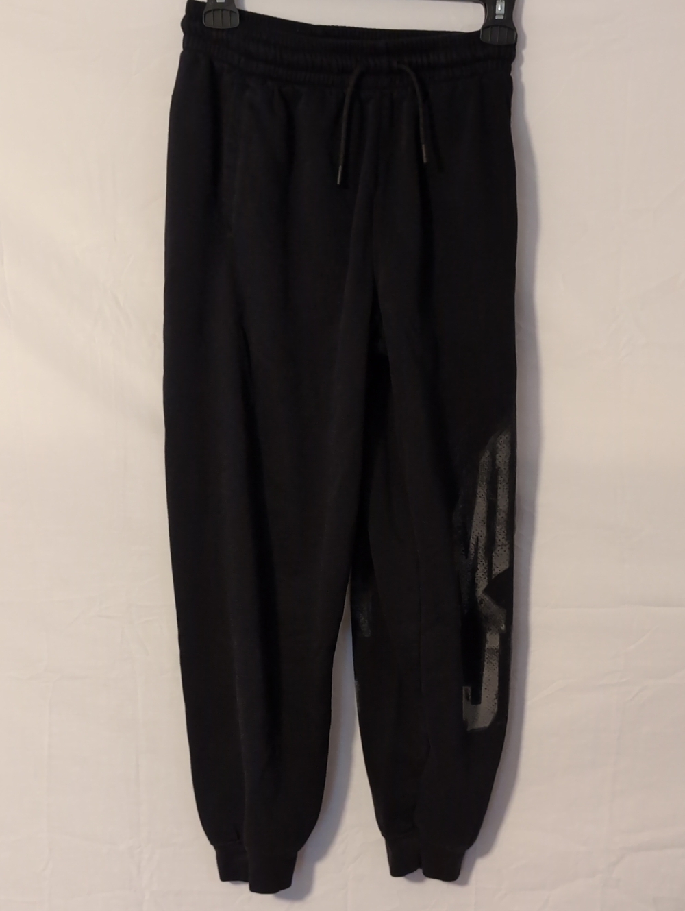 Jordan Youth Boys Large Black Fleece MVP Joggers Pants 12-13 Yrs 147-163cm